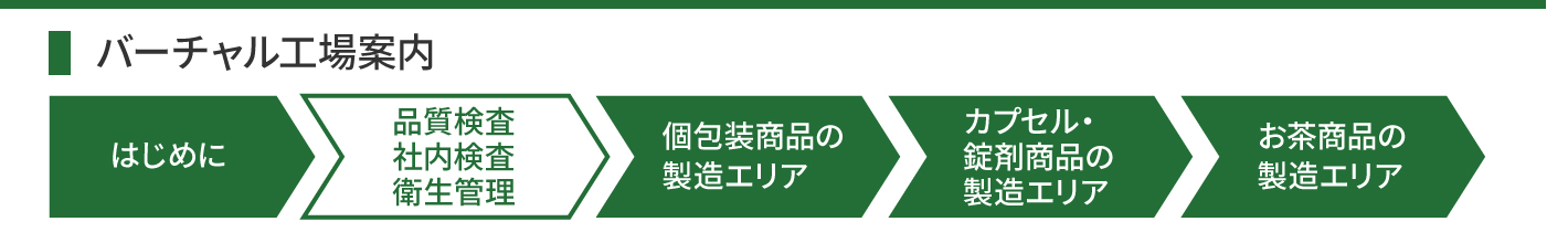 バーチャル工場案内2-品質管理・社内検査・衛生管理